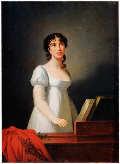 Retrato da cantora italiana Angelika Catalani, final do século XVIII ou início do século XIX de Elisabeth Louise Vigee Lebrun