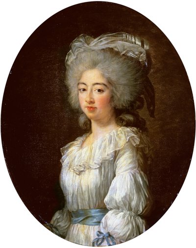 Retrato de Louise Marie Josephine, Condessa de Provence, mais tarde rainha da França de Elisabeth Louise Vigee Lebrun