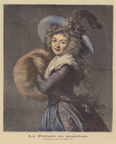 A senhora com o muff de Elisabeth Louise Vigee Lebrun