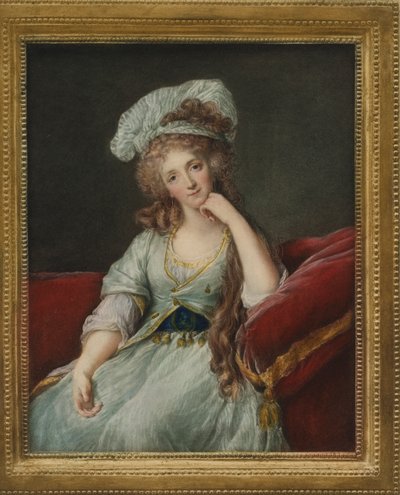 Retrato de Louise Marie Adelaide de Bourbon-Ponthievre, duquesa de Orleans de Elisabeth Louise after Vigee Lebrun