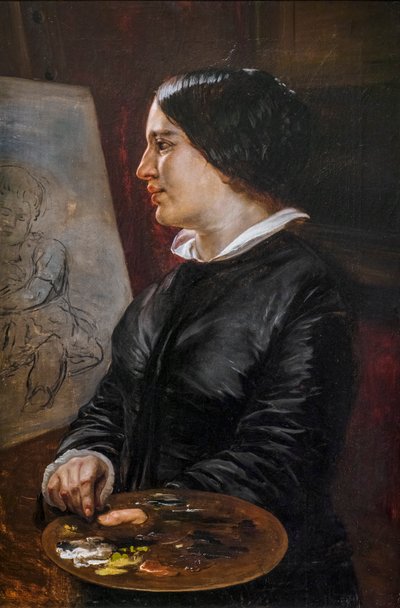 Autorretrato de Elisabeth Maria Anna Jerichau-Baumann