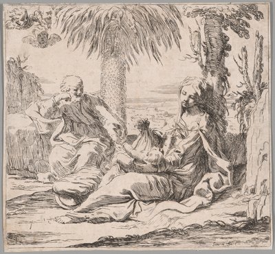 O resto da fuga para o Egito de Elisabetta Sirani