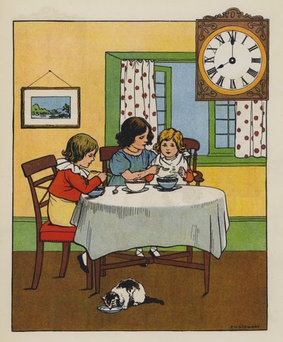 Pequeno almoço (cor litho) de Elise H. Stewart