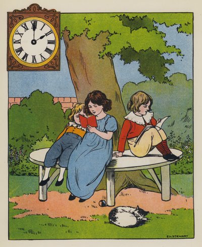 Tempo de leitura (cor litho) de Elise H. Stewart