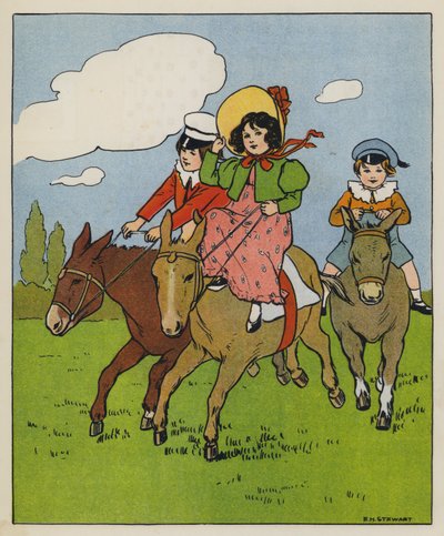 Sábado, Hora Alegre (cor litho) de Elise H. Stewart