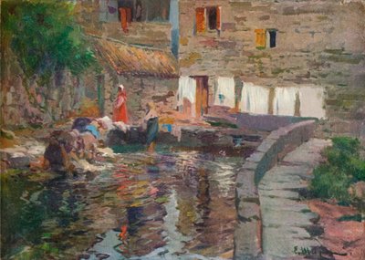 Lavadeiras, Pontevedra, c1904 de Eliseo Meifren y Roig