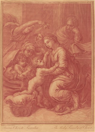 A Sagrada Família de Elisha Kirkall after Raphael