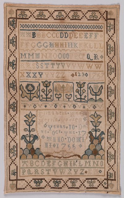 Sampler de Elizabeth Ann Herpin Andrew