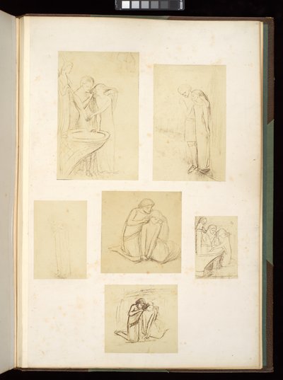 Entwürfe und Skizzen von Elisabeth Eleanor Siddal Rossetti von Elizabeth Eleanor (1834-62) Siddal