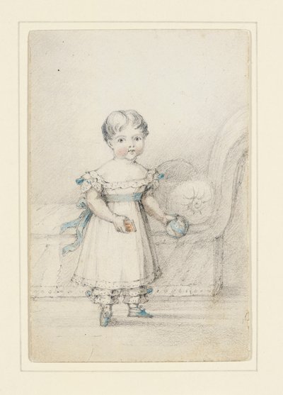 Princesa Victoria com uma bola, 1822 de Elizabeth Keith Heathcote