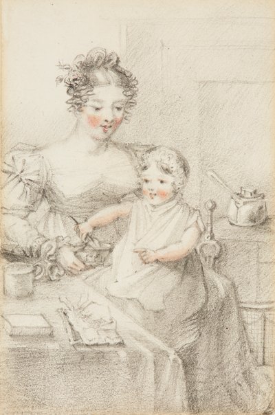 Rainha Vitória em criança de Elizabeth Keith née Lindsay Heathcote