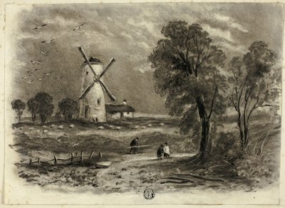 Paisagem com moinho de vento de Elizabeth Murray