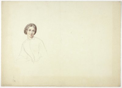 Estudo para retrato feminino de Elizabeth Murray