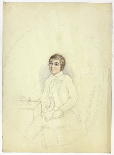 Estudo para Retrato de Menino com Livro de Elizabeth Murray