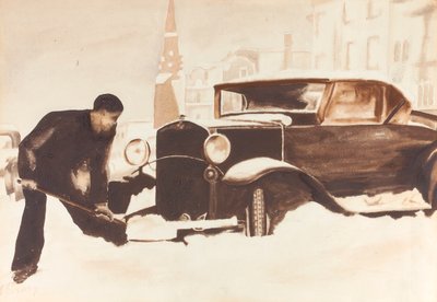 Cavando o carro, 1934. de Elizabeth R. Dewey