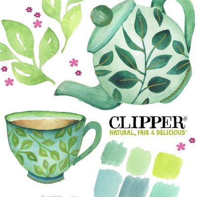 Clipper Tea, 2018 (aguarela) de Elizabeth Rider