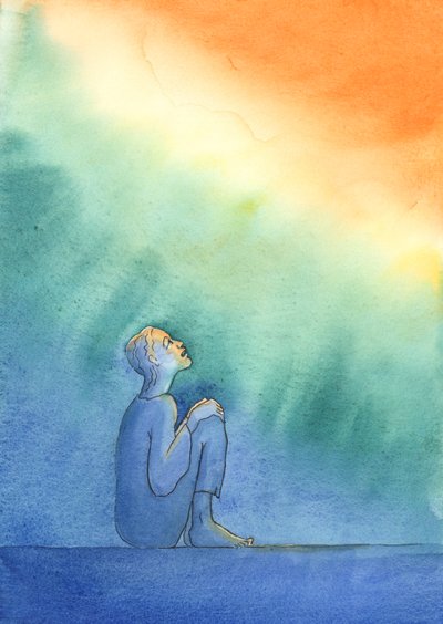 Uma pessoa que não desiste de todo apego aos pecados e fraquezas antes da morte deve - se for salva - arrepender-se nas trevas do Purgatório, 2004 (w - c no papel) de Elizabeth Wang