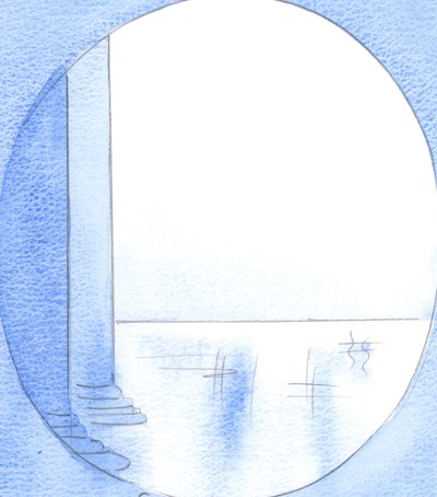 Todos os que superam o medo, para se reconciliarem, têm um esplendor espiritual tão grande que suas almas são como palácios de mármore, 2002 (w - c no papel) de Elizabeth Wang