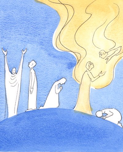 Qualquer pessoa na terra pode escolher clamar pela ajuda de Deus, esperando ser ouvido, 2003 (w - c no papel) de Elizabeth Wang