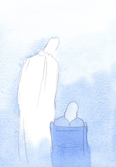 Enquanto oramos ao &39;Sagrado Coração de Jesus&39;, Seu gentil Coração anseia por nos ajudar em nossos problemas e ajudar nossos amigos, 2002 (w - c no papel) de Elizabeth Wang