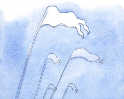 Cristo é triunfante na operação de Sua graça dentro da alma arrependida, que agora brilha como uma bandeira brilhante, 2000 (w - c no papel) de Elizabeth Wang