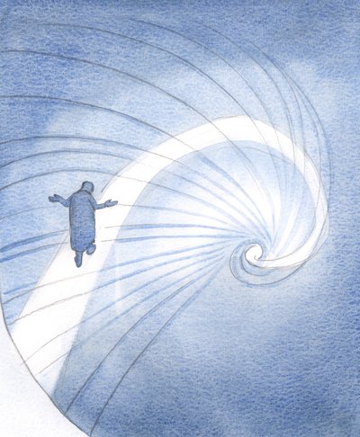 Cristo me mostrou como Ele estava reunindo - para este momento e esta tarefa - todas as vertentes da minha vida., 2001 (w - c no papel) de Elizabeth Wang