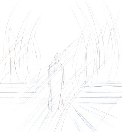 Cristo estava diante de mim, rodeado por anjos. Ele disse: "Honramos aqueles que me honram"., 2001 (w - c no papel) de Elizabeth Wang