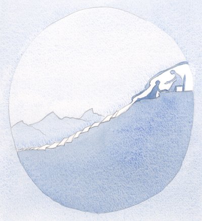 Cristo me ensinou como chegar ao verdadeiro santuário dentro da alma, onde até mesmo a dor é esquecida, em Sua saudação., 2001 (w - c no papel) de Elizabeth Wang