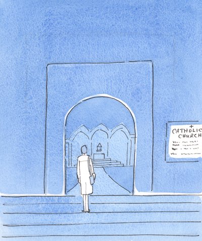 Cristo quer que todos nós saibamos quão profundamente tocado Ele é, enquanto olha para aqueles que carregam as Cruzes que vão com o discipulado, 2004 (w - c no papel) de Elizabeth Wang