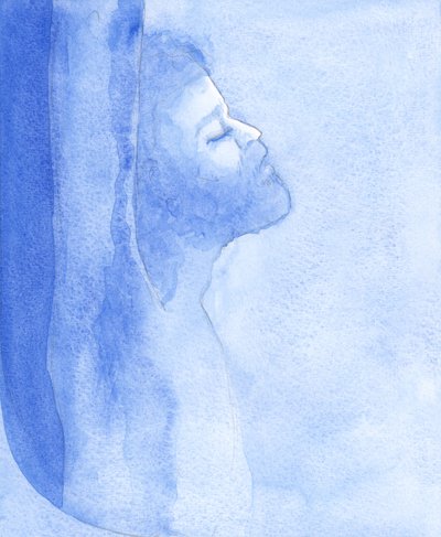 Cristo foi ridicularizado na cruz e cruelmente exposto, por nossos pecados. Cada humilhação que aceitamos, por amor, acalma Seu coração em Sua Paixão !, 2001 (w - c no papel) de Elizabeth Wang