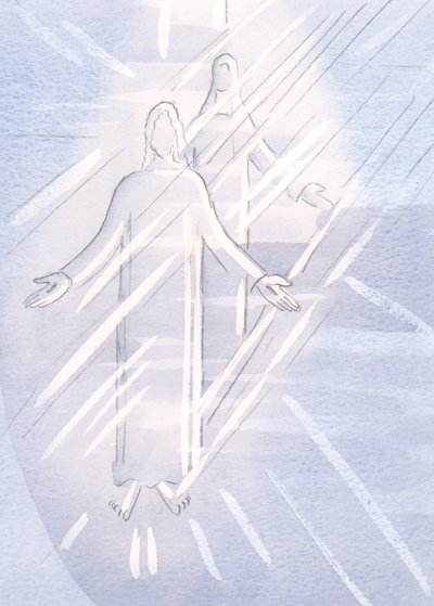 A Santa Mãe de Cristo testemunhou Seus sofrimentos; e todo o seu querido corpo, agora ferido, tinha saído de sua carne, 2000 (w - c no papel) de Elizabeth Wang