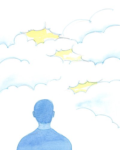 Cada pessoa que genuinamente experimenta Deus na contemplação e é capaz de descrever tais coisas é como alguém que vislumbrou cenas brilhantes através de Lacunas em uma &39;nuvem&39; que é Vida Divina e Eternit de Elizabeth Wang