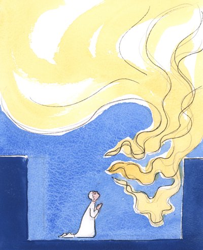 Deus é puro como o fogo, 2003 (w - c no papel) de Elizabeth Wang