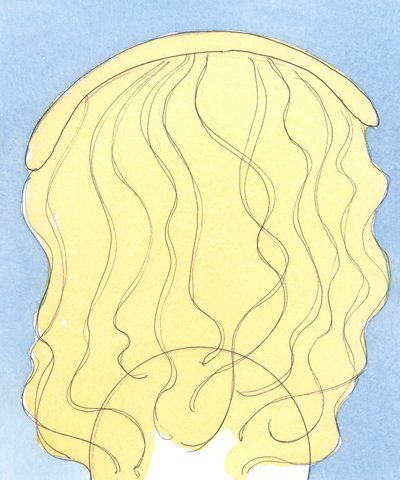 Deus é como uma Presença permanente acima de nós, estendendo-se por toda a Terra, para tocar, ajudar, curar, acalmar, ensinar e consolar, 2004 (w - c no papel) de Elizabeth Wang