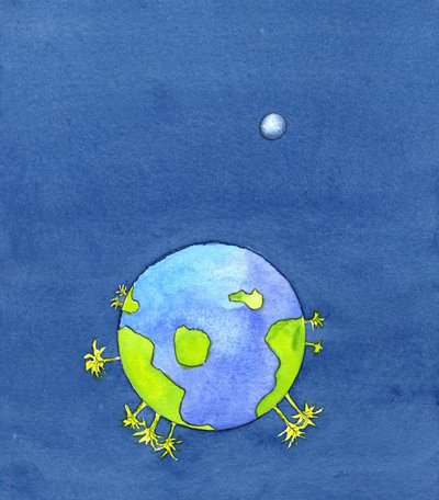 Deus fez a Terra e tudo o que há nela, 2001 (w - c no papel) de Elizabeth Wang