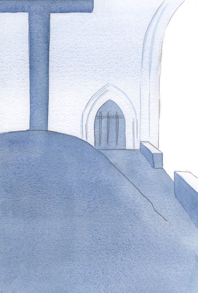 Dor, humilhação e desamparo foram os piores sofrimentos de Cristo; quão poucos suportam tais sofrimentos por Sua causa., 2001 (w - c no papel) de Elizabeth Wang