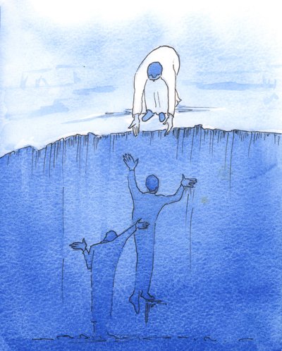 Ajudando o próximo: Cada um de nós deve fazer o que puder, em nossas circunstâncias, para aliviar o sofrimento de outras pessoas, 2003 (c - c no papel) de Elizabeth Wang