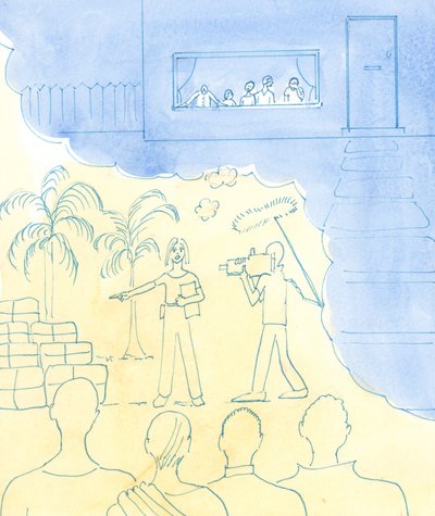 Por mais importante que seja o bom trabalho que fazemos, nunca devemos negligenciar nossa própria família, 2002 (w - c no papel) de Elizabeth Wang