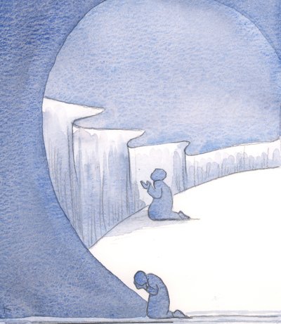 Lembro-me de ser conduzido a um &39;precipício&39; dentro da alma, e ser convidado por Deus a se lançar ao nada em oração, em Sua vida, sem o suporte de conceitos, imagens ou palavras, 2000 (w - c no papel) de Elizabeth Wang