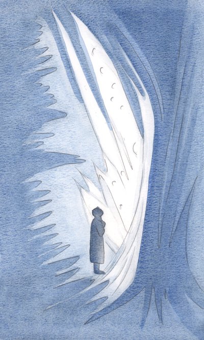 Eu vi que devemos reverenciar não apenas os Santos Anjos, mas todas as almas brilhantes que eles guardam, 2000 (w - c no papel) de Elizabeth Wang