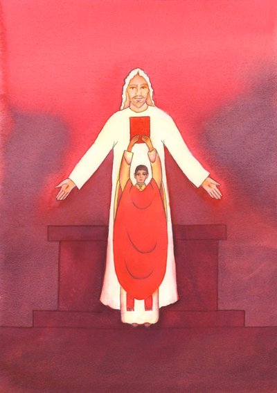 O próprio Jesus nos fala através das Sagradas Escrituras, especialmente quando o Evangelho é proclamado na Missa de 2003 (w - c no papel) de Elizabeth Wang