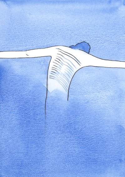 Assim como Cristo suportou o sofrimento como castigo pelos outros, assim é conosco, que podemos ajudar outras almas pela nossa aceitação paciente do sofrimento, 2002 (w - c no papel) de Elizabeth Wang
