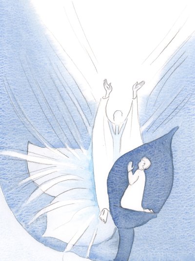 Como uma flor: se eu abrir minha alma, a própria beleza de Cristo faz sua própria obra de glória; Seu elogio aumenta, sem ser impedido por mim., 2000 (w - c no papel) de Elizabeth Wang