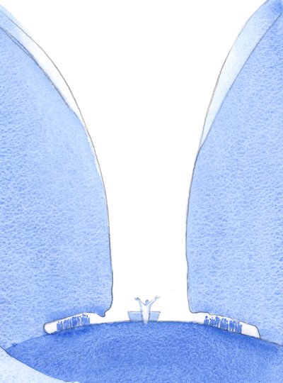 Nenhum outro louvor, mas o sacrifício de Cristo é digno do Pai, 2001 (w - c no papel) de Elizabeth Wang