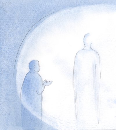 Um dia, quando renovei minha resolução, ele veio à minha alma em uma garantia silenciosa e solene., 2001 (w - c no papel) de Elizabeth Wang