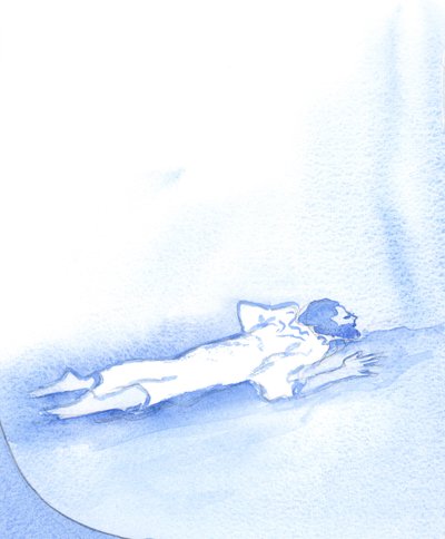Aquele que opta por ignorar Cristo está virando as costas para a figura ensanguentada que sofreu a morte por nossos pecados, 2002 (w - c no papel) de Elizabeth Wang