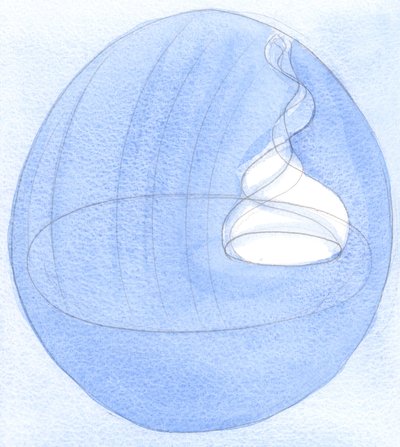 Aquele cuja alma é totalmente dedicada a Deus envia um grande fogo de louvor ao céu; almas &39;menores&39; contêm uma chama menor, 2002 (w - c no papel) de Elizabeth Wang