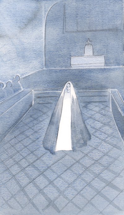 Ela, que é pura como Cristo, estava entre esses frades dominicanos em Oxford que vivem para seu filho, vinculados por seus votos triplos, 2000 (w - c no papel) de Elizabeth Wang