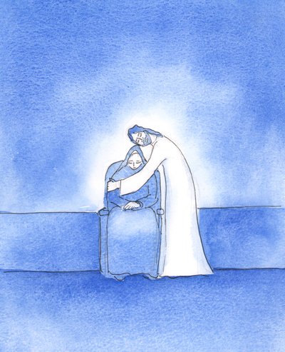 Tão bom é Cristo nosso Senhor, que mostra a Sua gratidão quando fazemos um esforço especial para fazer a Sua Vontade, 2003 (w - c no papel) de Elizabeth Wang