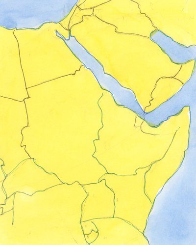 Alguns governos que deveriam servir a Deus, proteger e ajudar seu povo, falham em fazê-lo - e até mesmo vivem no luxo desenfreado, enquanto ignoram a pobreza de seu próprio povo., 2004 (w - c no papel) de Elizabeth Wang